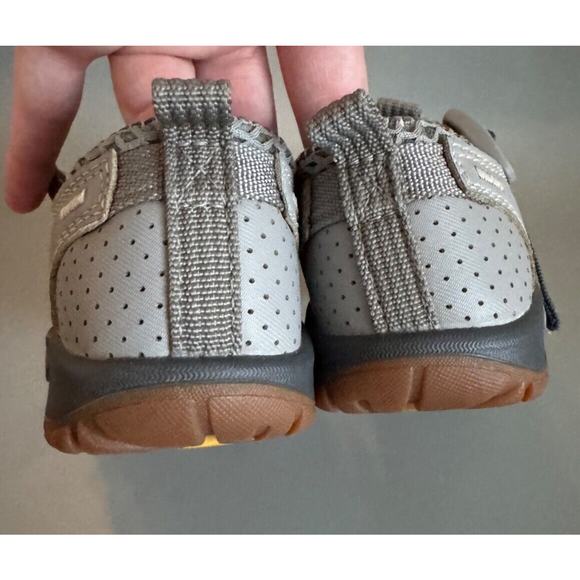 Chaco Kids' Odyssey Sport Sandal Tan Gray Orange little kids size 12 hiking shoe - Picture 4 of 7